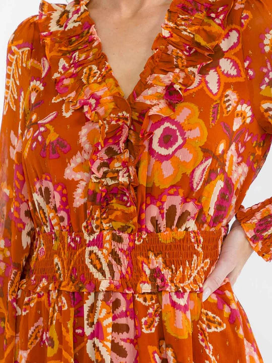 Boho Floral Maxi Dress