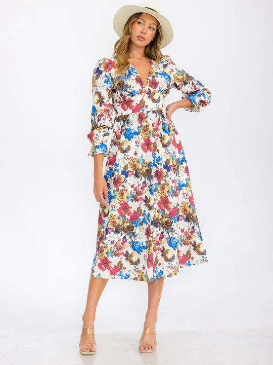 Floral Print Maxi Dress