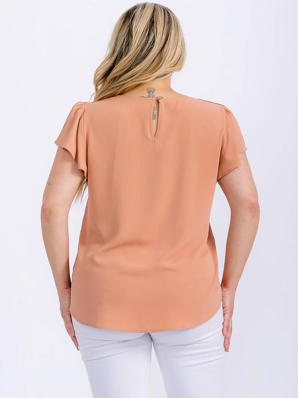 Short Sleeve Detailed Blouse