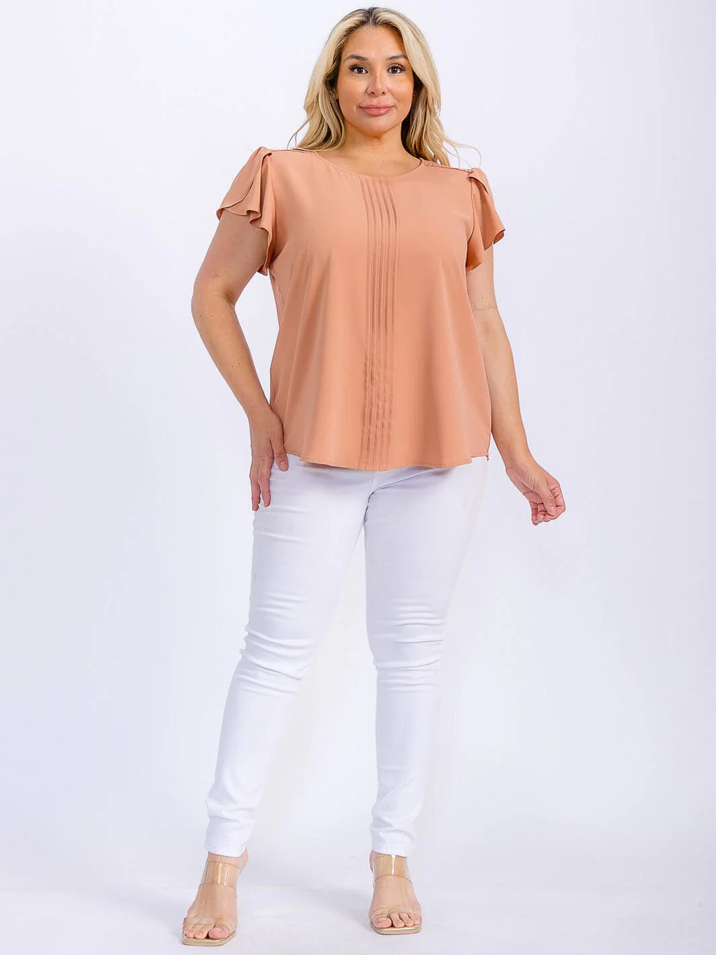 Short Sleeve Detailed Blouse
