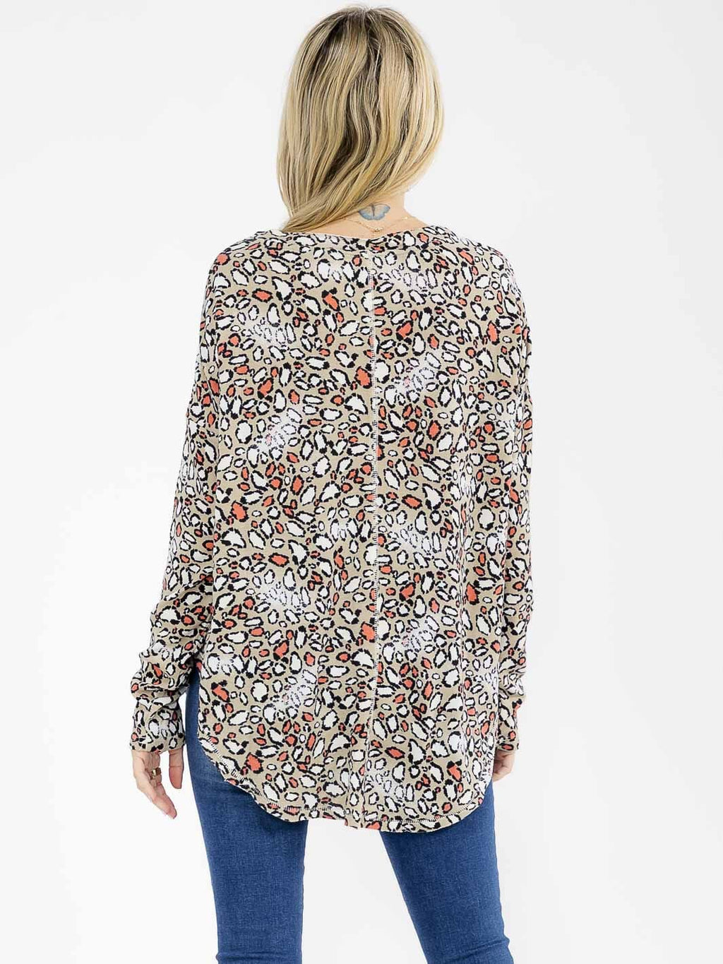 Animal Print Tunic Top